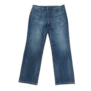 Flag & Anthem Nashville Straight Jeans Mens 36x32 Hutchinson Wash‎ Denim